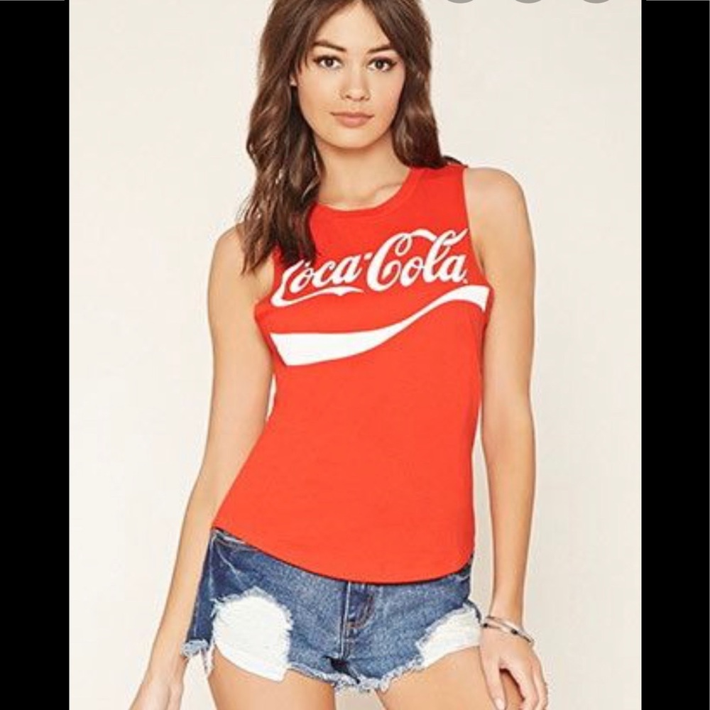 Tailgate American Eagle Coca-Cola Tank Top Red XS Muscle Tee Vintage Style